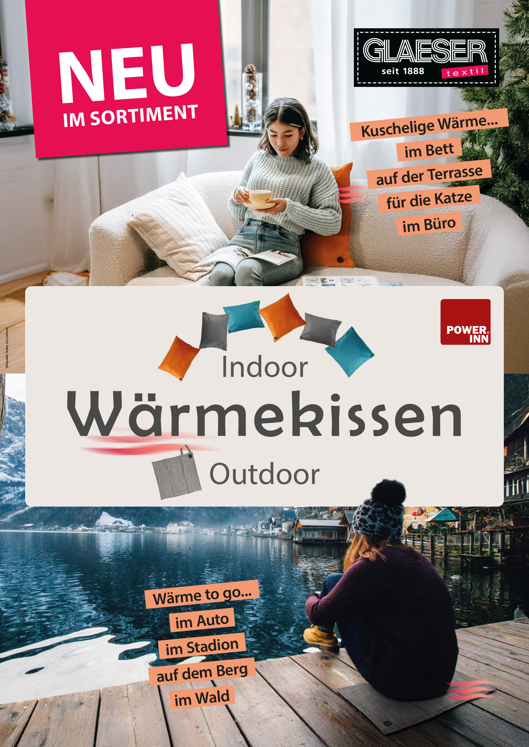 Neu im Sortiment: Wärmekissen